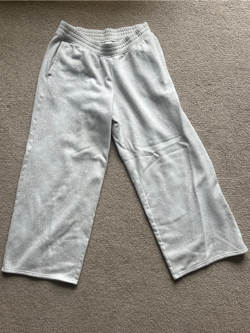 Hollister Wide Leg Deer Print Sweatpants